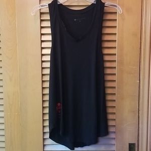 Pure Barre 500 Club black flowy tank Medium
